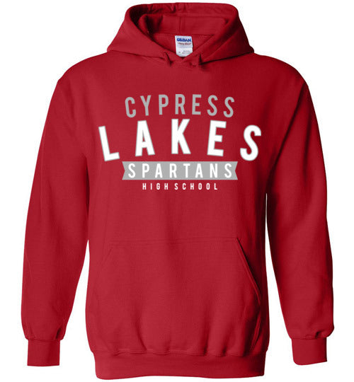 Cypress Lakes High School Spartans Red Hoodie 21