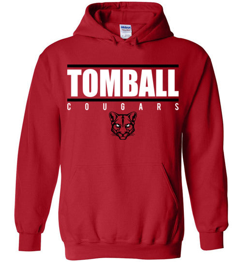 Tomball High School Cougars Red Hoodie 07
