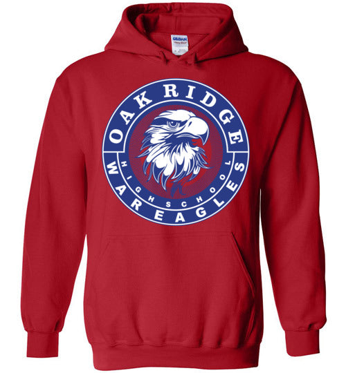 Oak Ridge High School War Eagles Red Hoodie 02