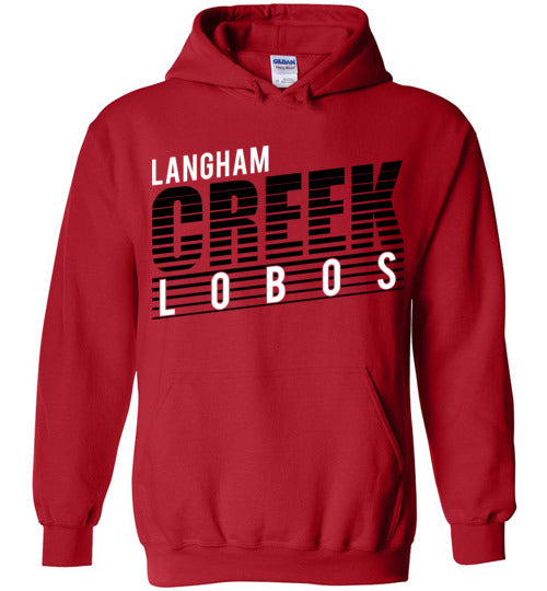 Langham Creek High School Lobos Red Hoodie 32