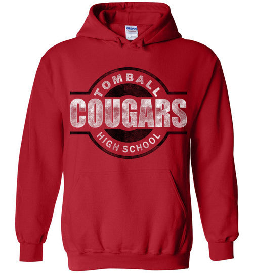 Tomball High School Cougars Red Hoodie 11