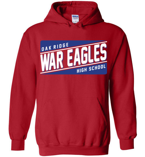 Oak Ridge High School War Eagles Red Hoodie 84