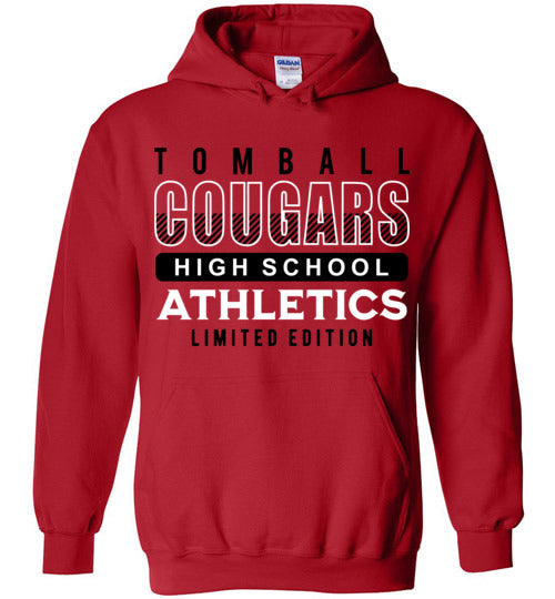 Tomball High School Cougars Red Hoodie 90