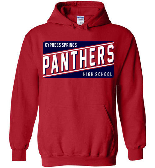 Cypress Springs High School Panthers Red Hoodie 84