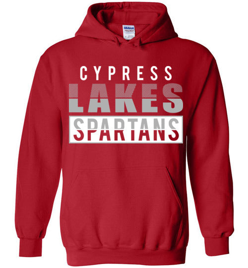 Cypress Lakes High School Spartans Red Hoodie 31