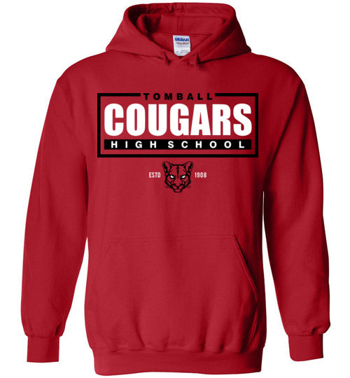 Tomball High School Cougars Red Hoodie 49