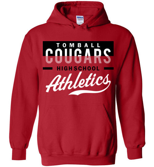 Tomball High School Cougars Red Hoodie 48