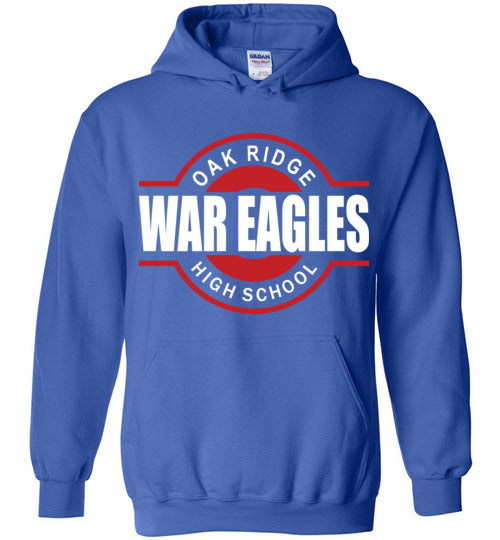 Oak Ridge High School War Eagles Royal Blue Hoodie 11