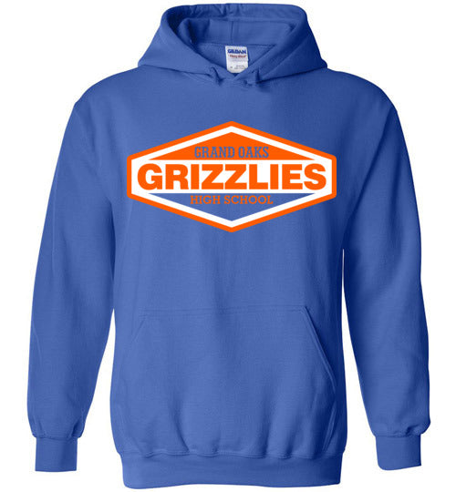 Grand Oaks High School Grizzlies Royal Blue Hoodie 09