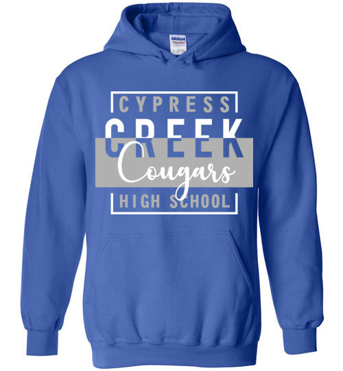 Cypress Creek High School Cougars Royal Blue Hoodie 05