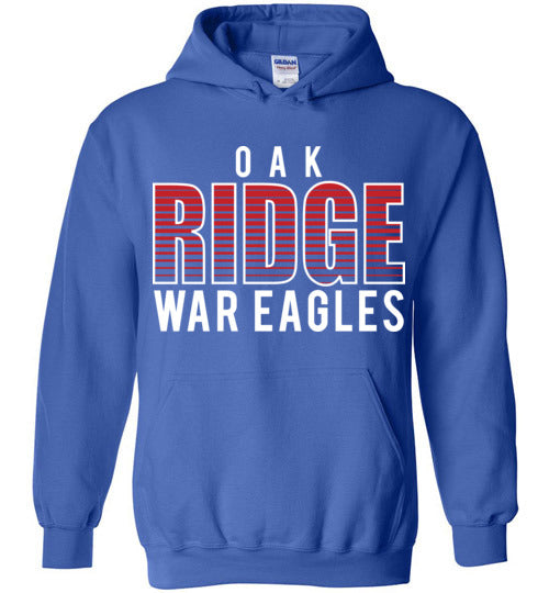 Oak Ridge High School War Eagles Royal Blue Hoodie 24