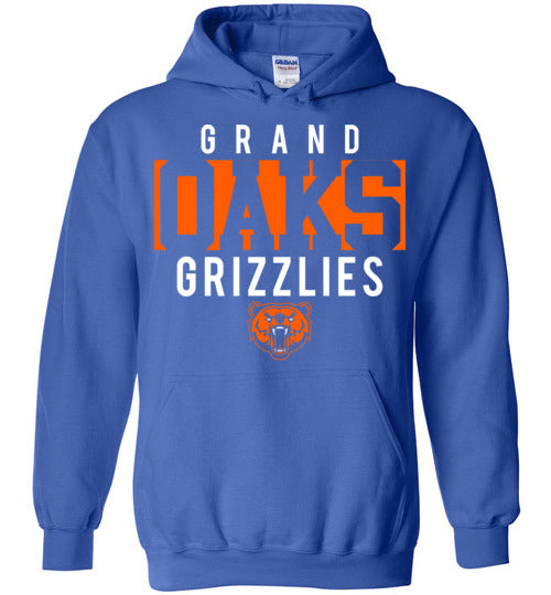 Grand Oaks High School Grizzlies Royal Blue Hoodie 06