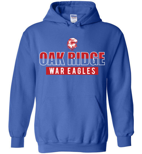 Oak Ridge High School War Eagles Royal Blue Hoodie 23