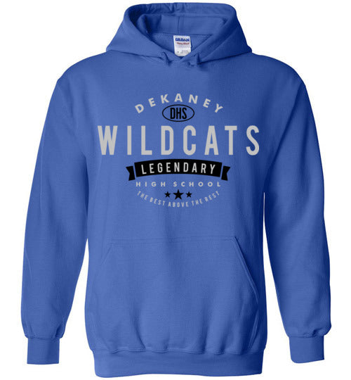 Dekaney High School Wildcats Royal Blue Hoodie 44