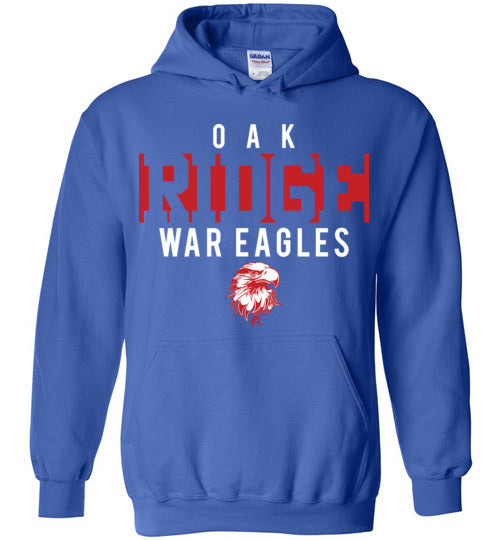 Oak Ridge High School War Eagles Royal Blue Hoodie 06