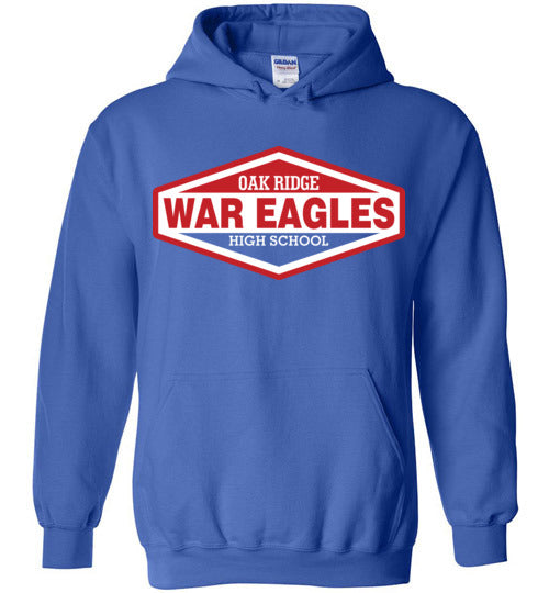 Oak Ridge High School War Eagles Royal Blue Hoodie 09