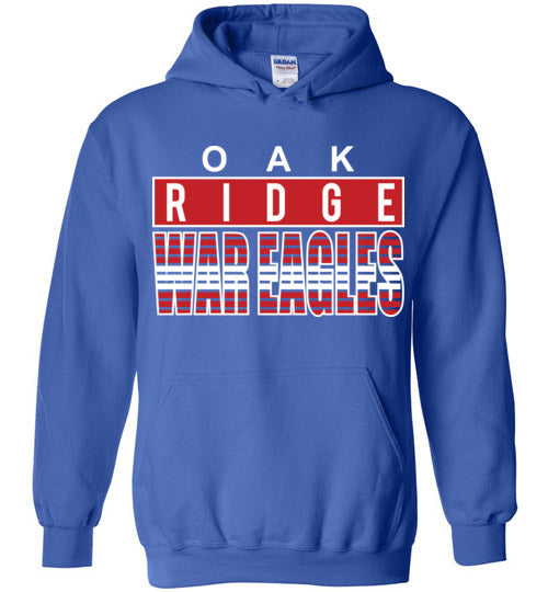 Oak Ridge High School War Eagles Royal Blue Hoodie 35