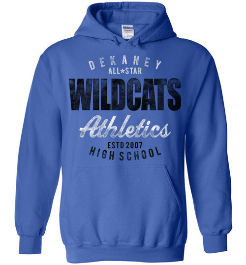 Dekaney High School Wildcats Royal Blue Hoodie 34