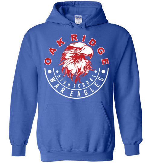 Oak Ridge High School War Eagles Royal Blue Hoodie 16