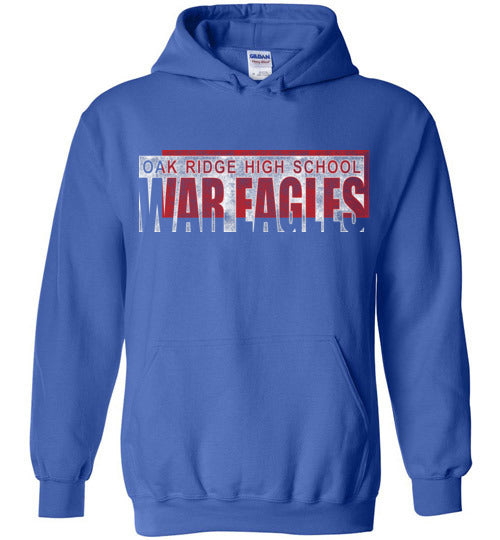 Oak Ridge High School War Eagles Royal Blue Hoodie 22