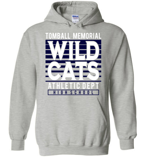 Tomball Memorial High School Wildcats Sports Grey Hoodie 00