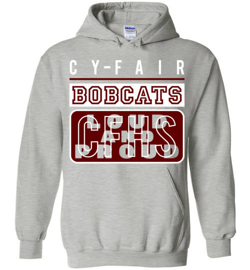 Cy-Fair High School Bobcats Sports Grey Hoodie 86