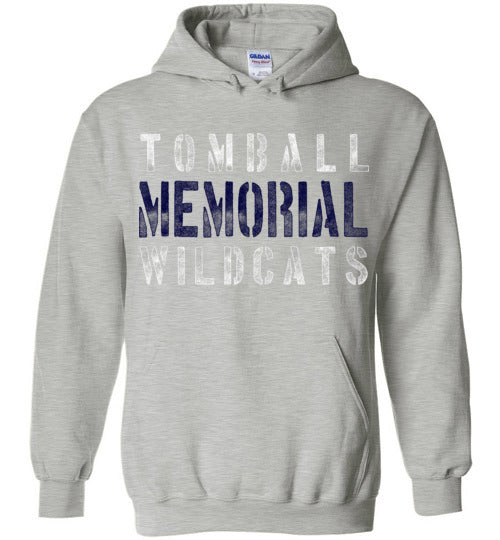 Tomball Memorial High School Wildcats Sports Grey Hoodie 17