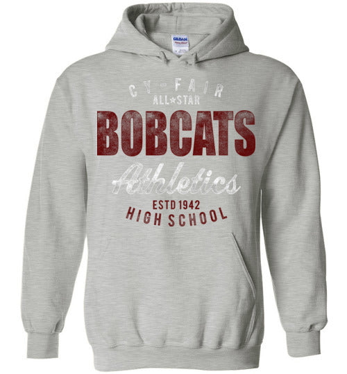 Cy-Fair High School Bobcats Sports Grey Hoodie 34