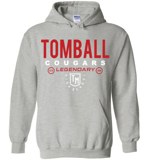 Tomball High School Cougars Sports Grey Hoodie 03