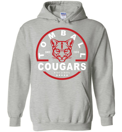 Tomball High School Cougars Sports Grey Hoodie 04