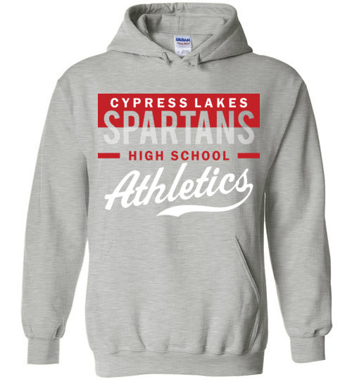 Cypress Lakes High School Spartans Sports Grey Hoodie 48