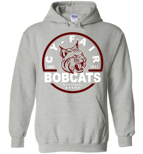 Cy-Fair High School Bobcats Sports Grey Hoodie 04