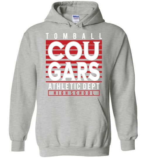 Tomball High School Cougars Sports Grey Hoodie 00