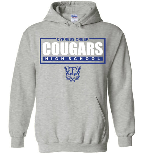 Cypress Creek High School Cougars Sports Grey Hoodie 49