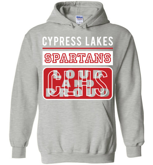 Cypress Lakes High School Spartans Sports Grey Hoodie 86