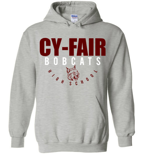 Cy-Fair High School Bobcats Sports Grey Hoodie 12