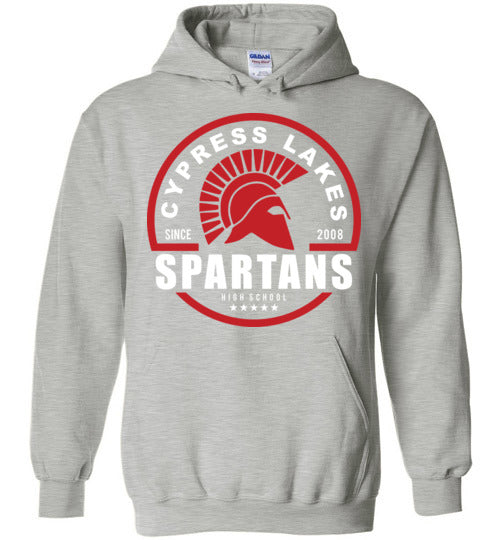Cypress Lakes High School Spartans Sports Grey Hoodie 04