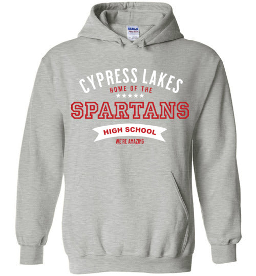 Cypress Lakes High School Spartans Sports Grey Hoodie 96