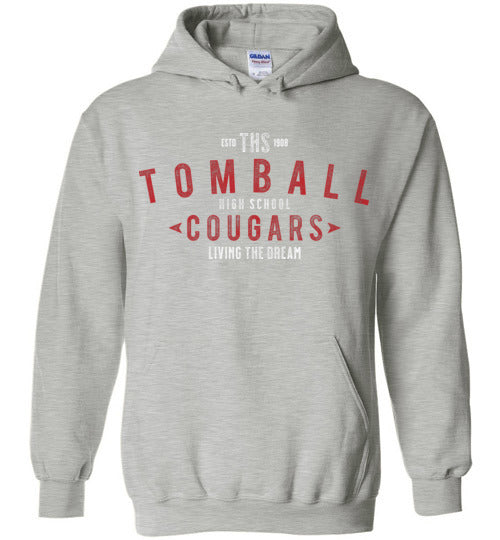 Tomball High School Cougars Sports Grey Hoodie 42