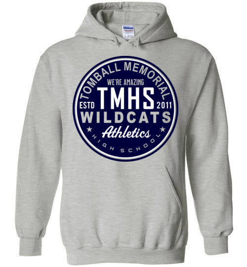 Tomball Memorial High School Wildcats Sports Grey Hoodie 28