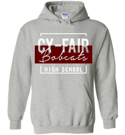 Cy-Fair High School Bobcats Sports Grey Hoodie 05