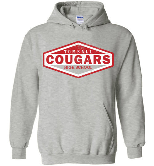 Tomball High School Cougars Sports Grey Hoodie 09