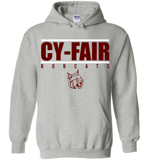 Cy-Fair High School Bobcats Sports Grey Hoodie 07