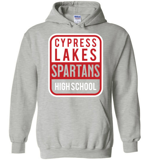 Cypress Lakes High School Spartans Sports Grey Hoodie 01