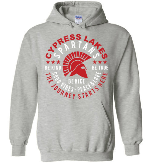 Cypress Lakes High School Spartans Sports Grey Hoodie 16