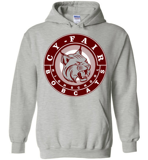 Cy-Fair High School Bobcats Sports Grey Hoodie 02