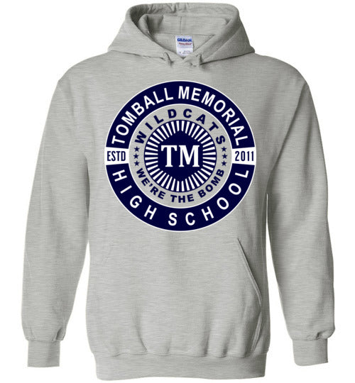 Tomball Memorial High School Wildcats Sports Grey Hoodie 30