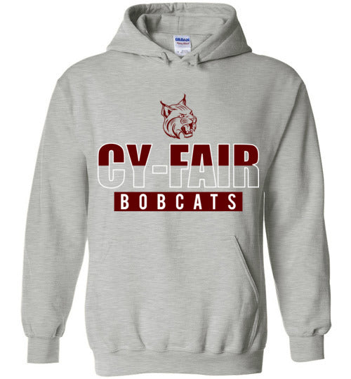 Cy-Fair High School Bobcats Sports Grey Hoodie 23