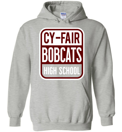 Cy-Fair High School Bobcats Sports Grey Hoodie 01