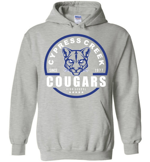 Cypress Creek High School Cougars Sports Grey Hoodie 04